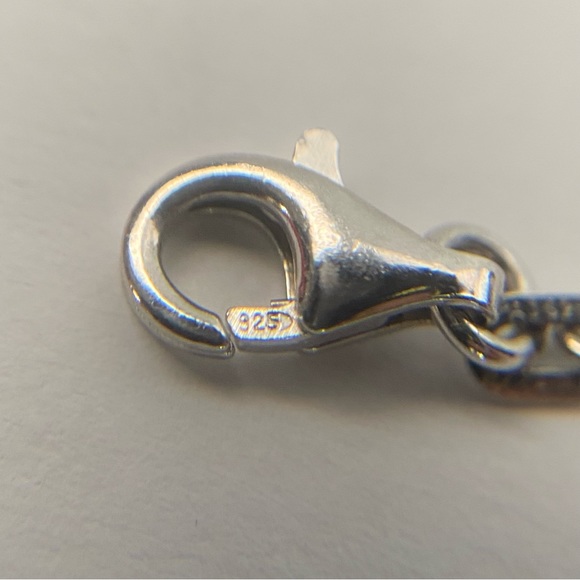 PAJ Signed 925 Silver Dainty Bracelet Clear CZ Infinity Loop Love  7.5 Inch - Picture 7 of 8